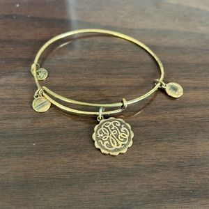 ALEX AND ANI path of life bangle — gold